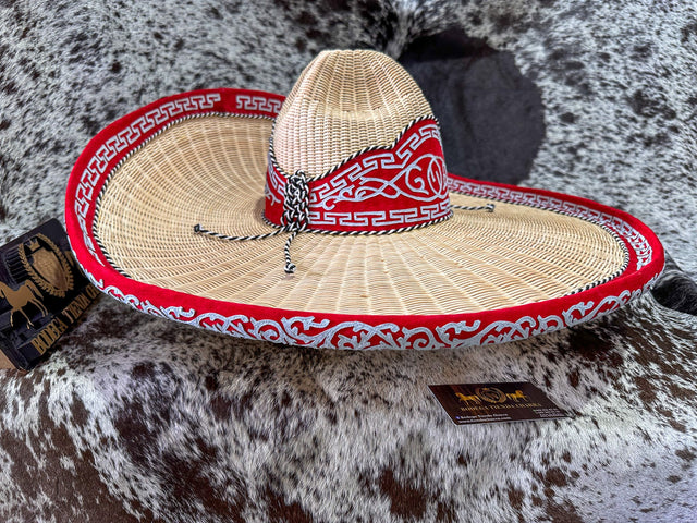Sombrero charro de mimbre greca charra SGC02 - Tiendacharra.com - Bodega Tienda Charra