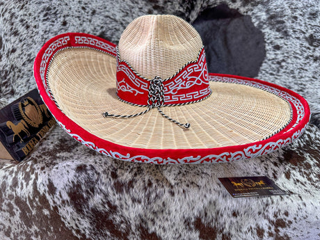 Sombrero charro de mimbre greca charra SGC02 - Tiendacharra.com - Bodega Tienda Charra