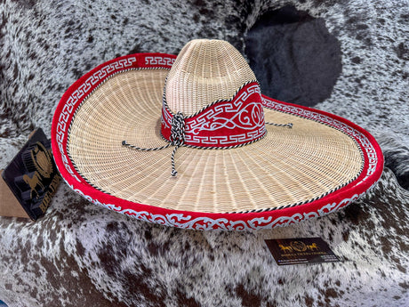 Sombrero charro de mimbre greca charra SGC02 - Tiendacharra.com - Bodega Tienda Charra
