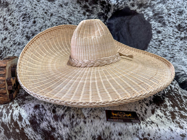 Sombrero charro de mimbre greca charra SGC07 - Tiendacharra.com - Bodega Tienda Charra