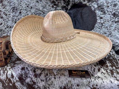 Sombrero charro de mimbre greca charra SGC07 - Tiendacharra.com - Bodega Tienda Charra