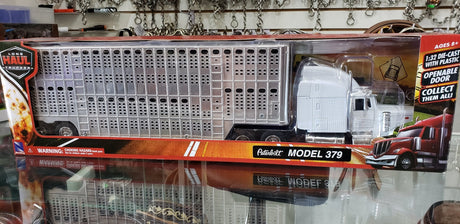 Trailer ganadero Peterbilt escala 1:24 - Tiendacharra.com - Bodega Tienda Charra
