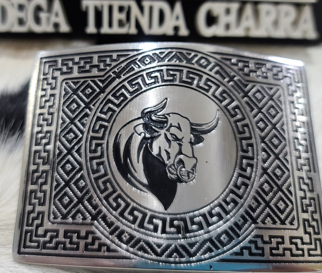 Hebilla acero inoxidable con tinta HCT114 - Tiendacharra.com - Bodega Tienda Charra