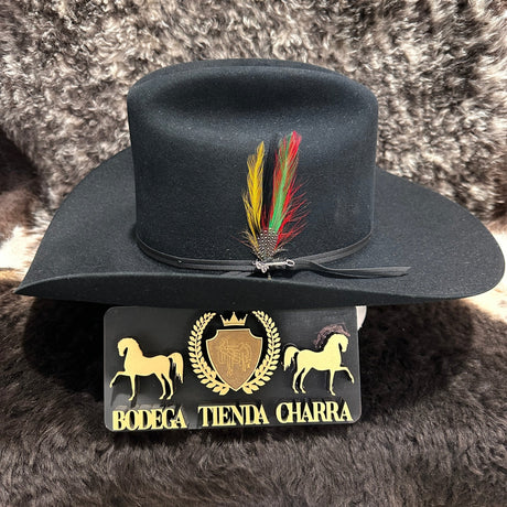 Texana Stetson Rancher 6x Negra - Pelo de Castor - Tiendacharra.com - Bodega Tienda Charra
