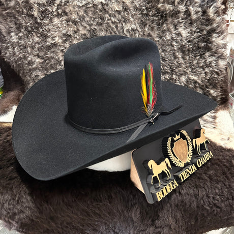 Texana Stetson Rancher 6x Negra - Pelo de Castor - Tiendacharra.com - Bodega Tienda Charra